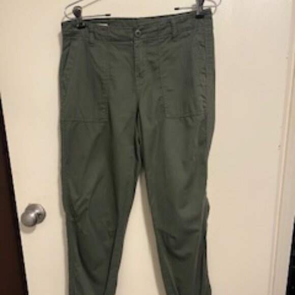 Olive Green Utility Jogger Pants - Picture 1 of 6